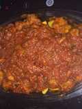 Carne con tomate a su amor 💖