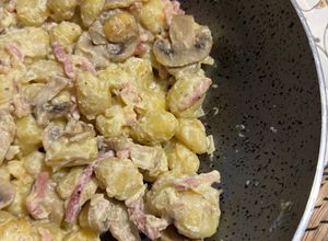 Foto de Nhoques com Pancetta e Cogumelos