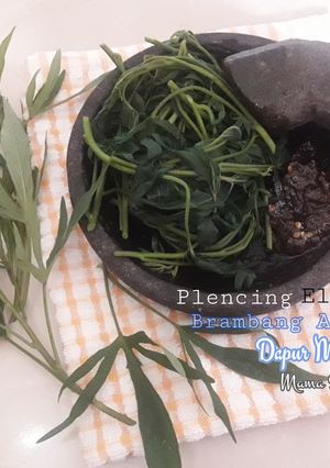 Foto resep Plencing Elung (daun ubi) sambel brambang asem