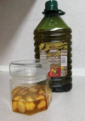 Una foto de Aceite de ajo