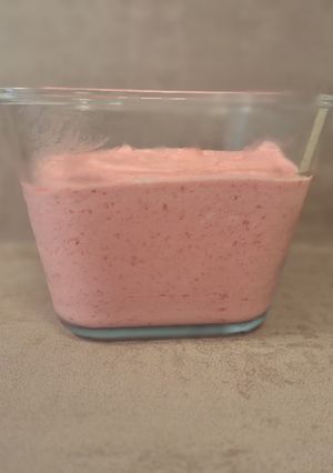 Une photo de Mousse framboise