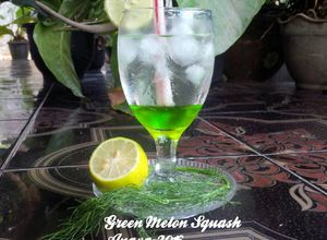 Foto resep Green Melon Squash dinginnya Segeeeeeer