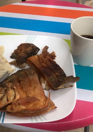 Una foto de Mojarra con Arepa Ocañera