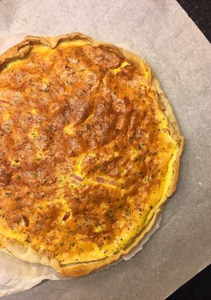 Foto principal de Quiche de bacon y queso para niños