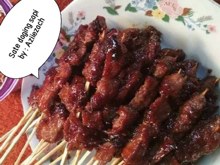 Wajib coba! Bagaimana cara membuat Sate daging sapi sajian Hari Raya yang menggugah selera