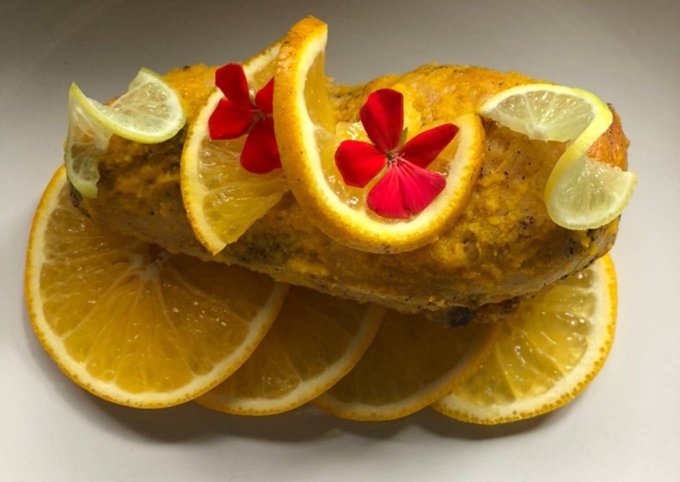 Pechugas de pollo a la naranja