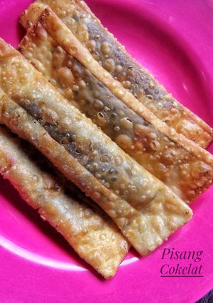 Foto resep Pisang Cokelat (Pakai Kulit Pangsit) 🍌🍫