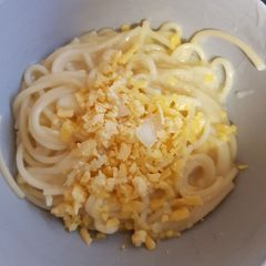 A picture of My Cheesey Spaghetti. 😊.