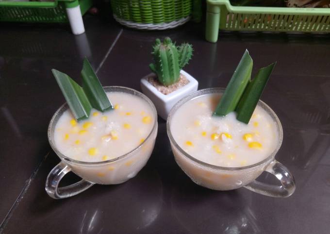 Bubur jagung ketan yang legit dan nikmat