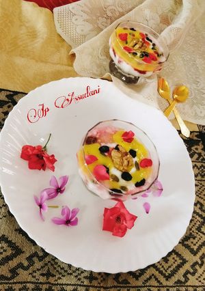 A picture of Mango mousse 😋😋.