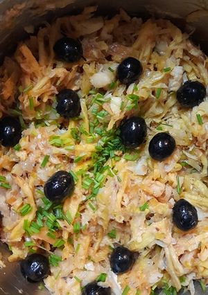 Foto de Bacalhau à Brás com Alho Francês