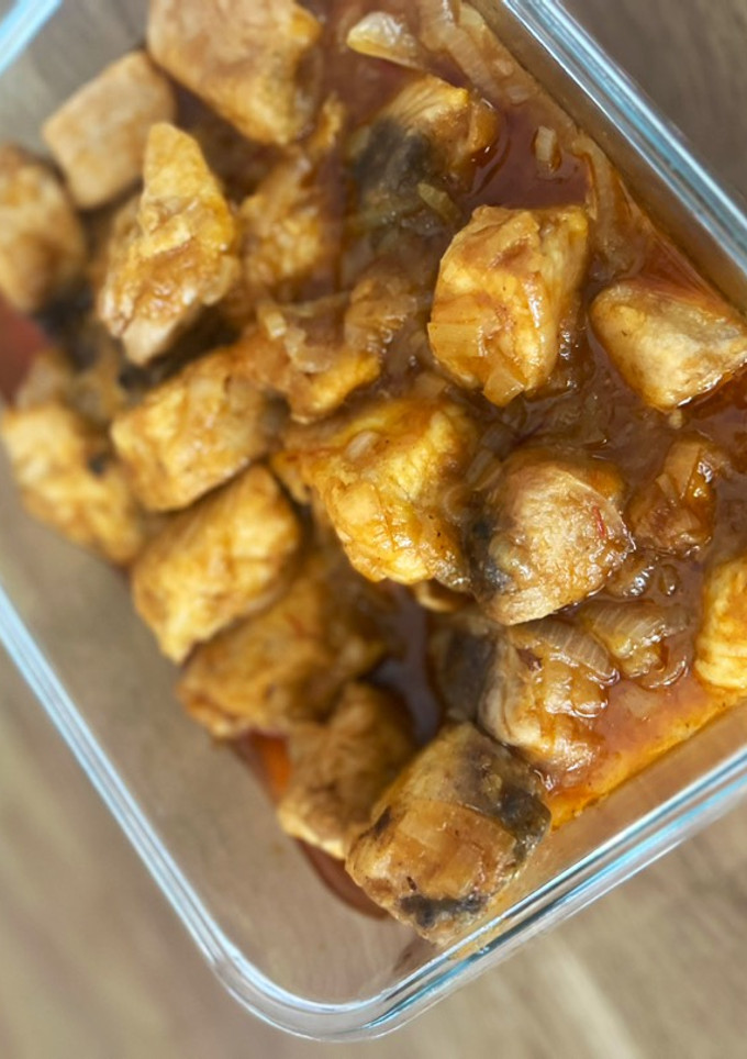 Una foto de Bonito encebollado - Receta de Batch Cooking
