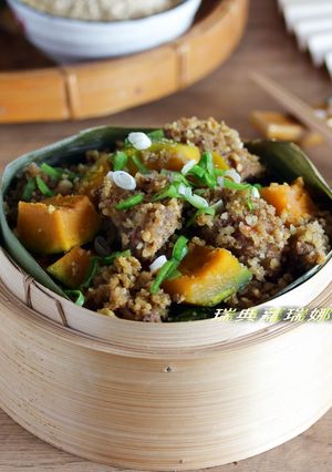秋日限定～低卡南瓜粉蒸肉 的食譜成品照片