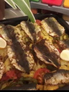 صورة لوصفة غراتان السردين