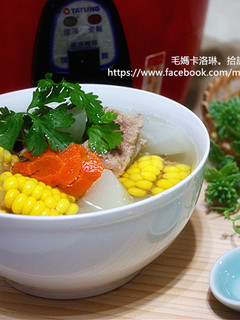玉米蘿蔔排骨湯 的食譜成品照片