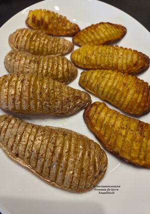 Une photo de Pommes de terre hasselback