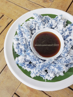 Foto resep Cenil Bunga Telang Saus Kinca