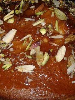A picture of Dry fruit cake.