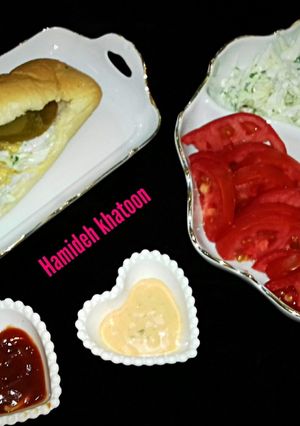 عکسی از دستور ساندویچ مرغ