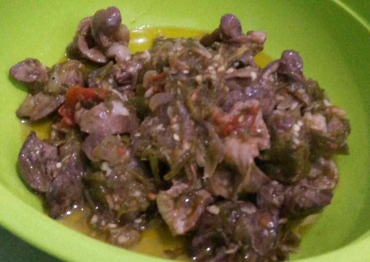 Bumbu Sambal ijo ati ampela | Cara Masak Sambal ijo ati ampela Yang Sedap