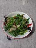 Tumis buncis bakso cabe hijau