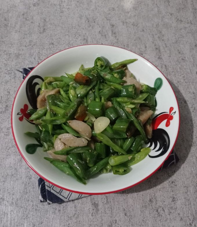 Foto resep Tumis buncis bakso cabe hijau