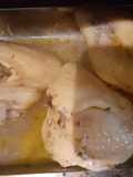 Pollo jugoso al horno