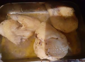 Una foto de Pollo jugoso al horno