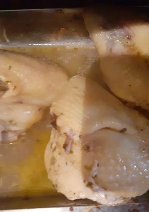 Una foto de Pollo jugoso al horno