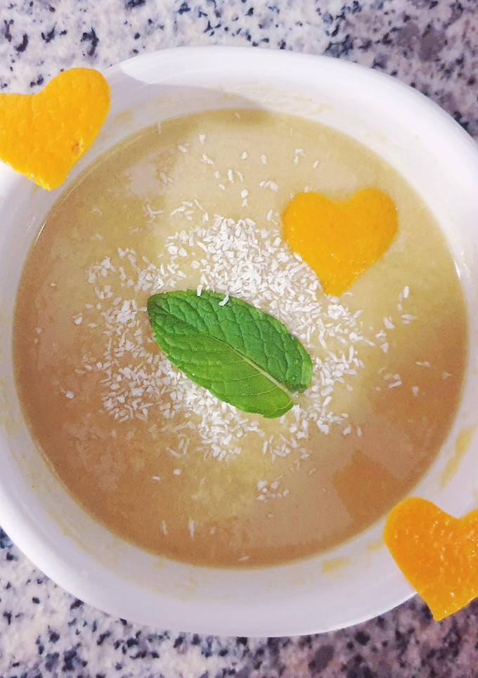 Una foto de Natillas veganas de coco con agar agar 🥥