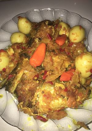 Foto resep Ikan bandeng & telor puyuh bumbu kuning
