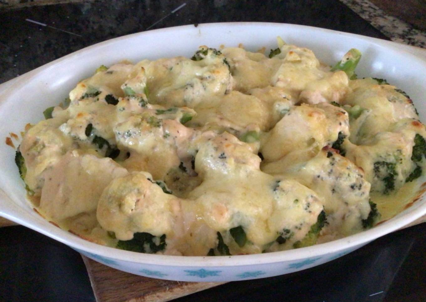 Brócoli y papas al horno