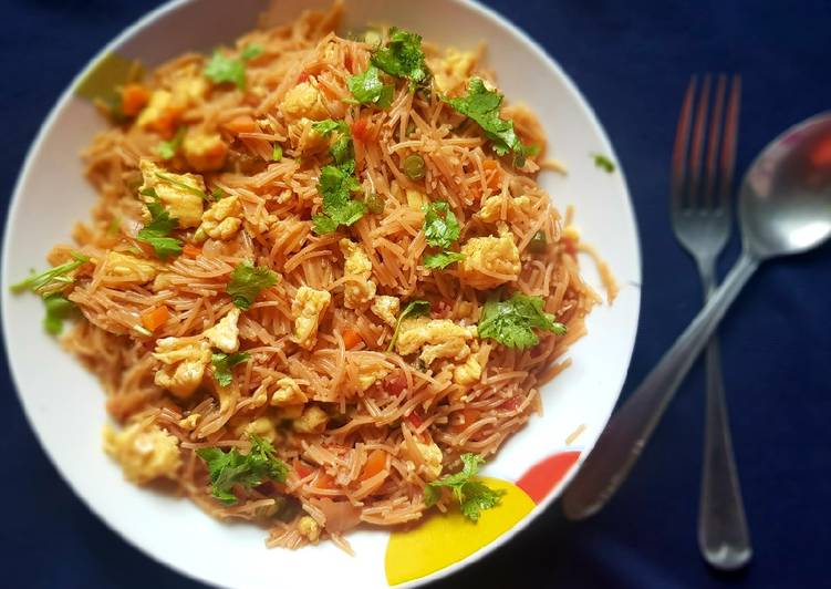 Simple Way to Make Any-night-of-the-week Vermicelli Egg Pulav