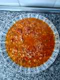 Lentejas con arroz y chorizo