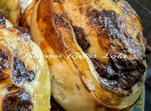 Foto principal de Caracolas de chocolate en panificadora y horno