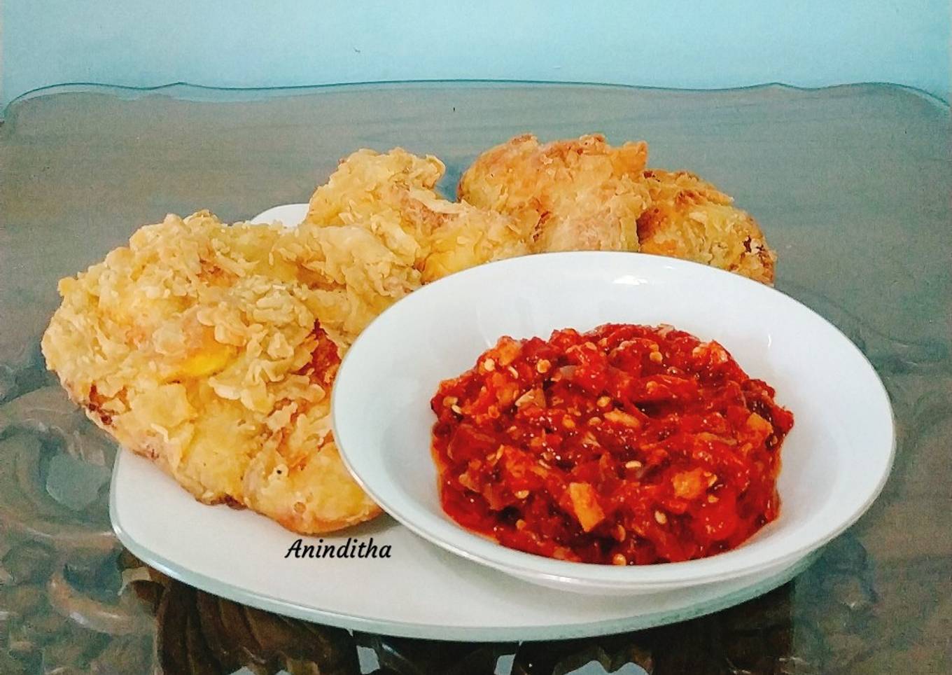 Cara Gampang Membuat Telur krispy sambal geprek Anti Gagal