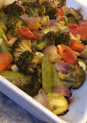 صورة لوصفة سوتيه خضار بالبارميزان 🥦🥕🧀🥙👩🏻‍🍳