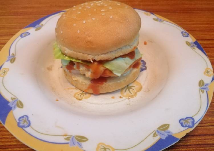 Easiest Way to Make Super Quick Homemade Chapli Kabaab Burger