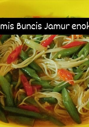 Foto resep Tumis Buncis Jamur Enoki