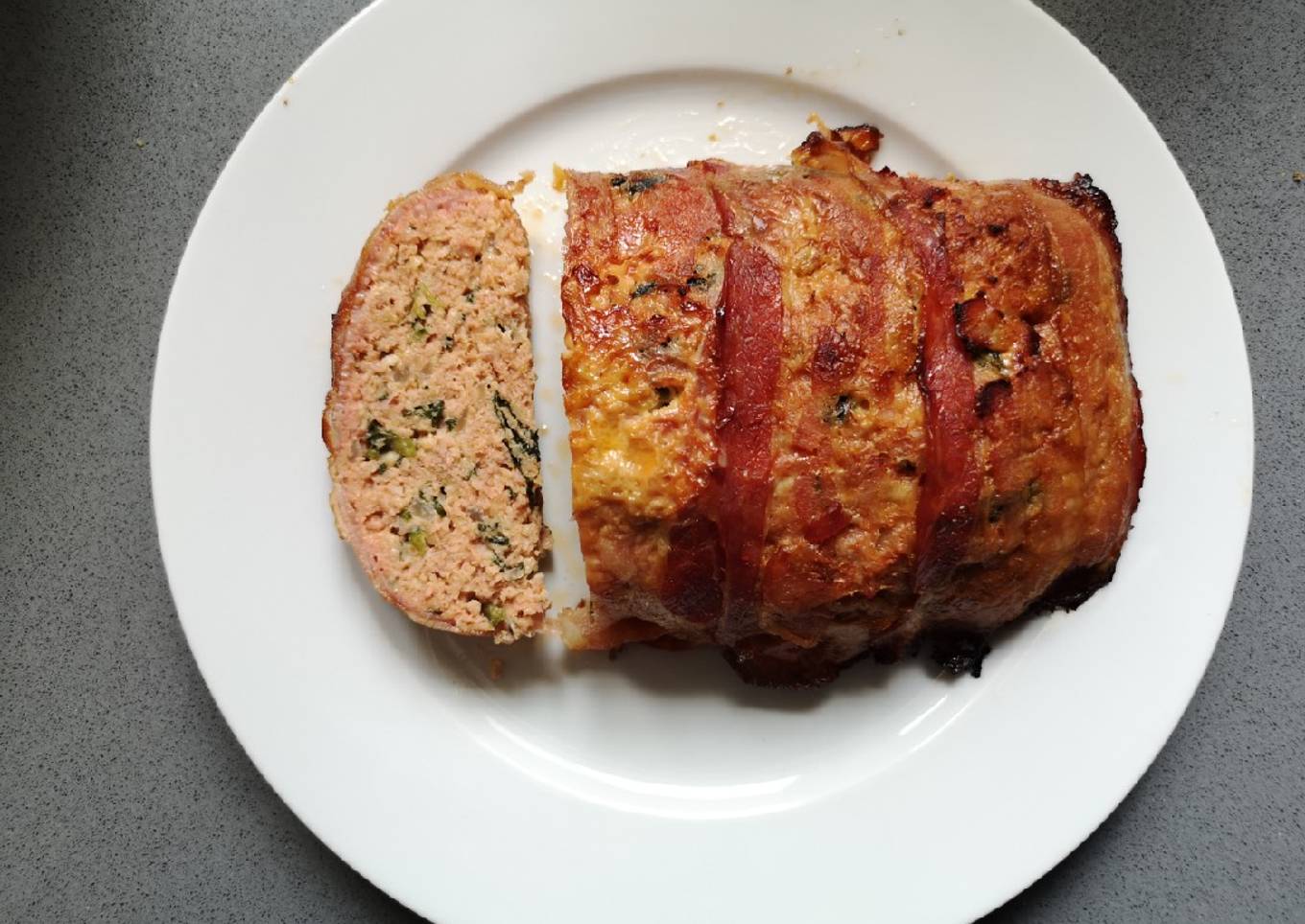 Mazacote de carne picada y bacon