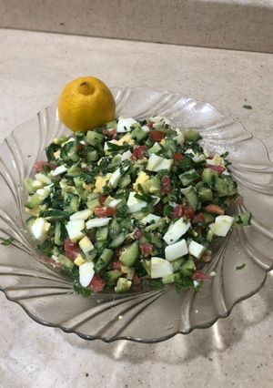 صورة لوصفة سلطة بالبيض المسلوق