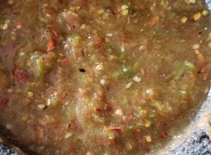 Una foto de Chile de molcajete