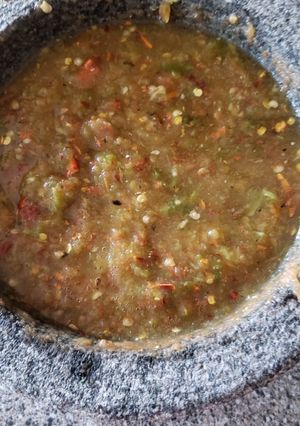 Una foto de Chile de molcajete