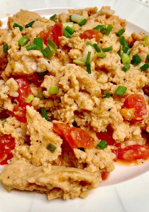 รูปของ ไข่ยู่ยี่กุ้ง_ลูกครึ่งไทยอิตาเลี่ยนCreamiest Scrambled Eggs w/ Shrimp_Thai & Italian hybrids