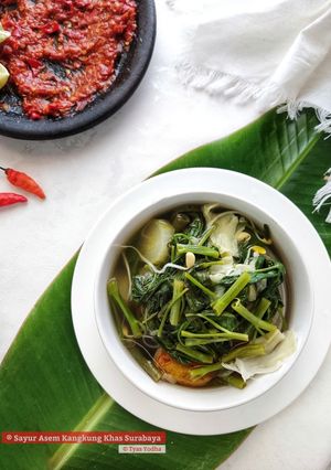 Foto resep Sayur Asem Kangkung Khas Surabaya