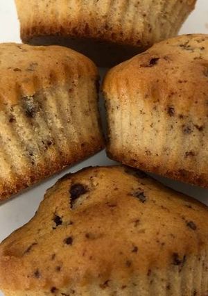 Une photo de Muffins aux pépites de chocolat