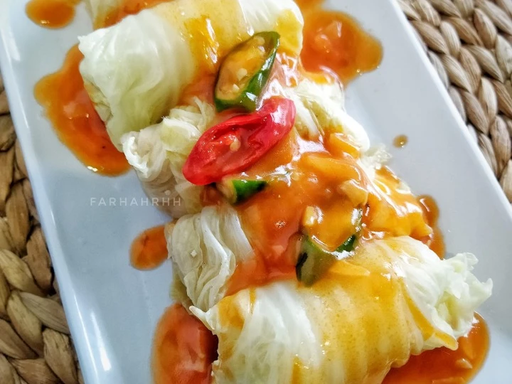 Cara Gampang Menyiapkan Resep Sawi Putih Gulung Isi Tahu yang Uenak Anti Ribet, Menggugah Selera
