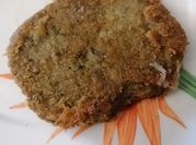 Una foto de milanesas veganas