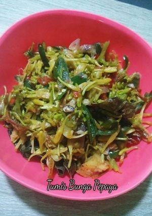 Foto resep Tumis Bunga Pepaya