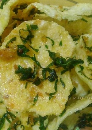Foto resep Kerupuk Koin Bumbu Daun Mangkokan (rasa rumput laut KW)